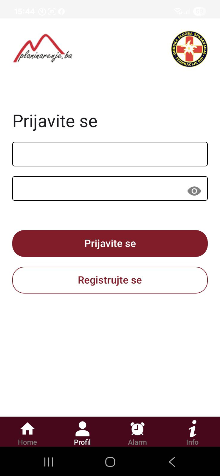 Prijava i registracija