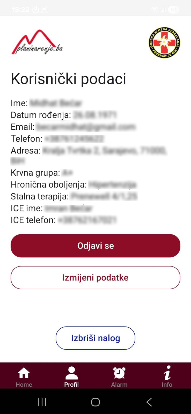 Profil korisnika